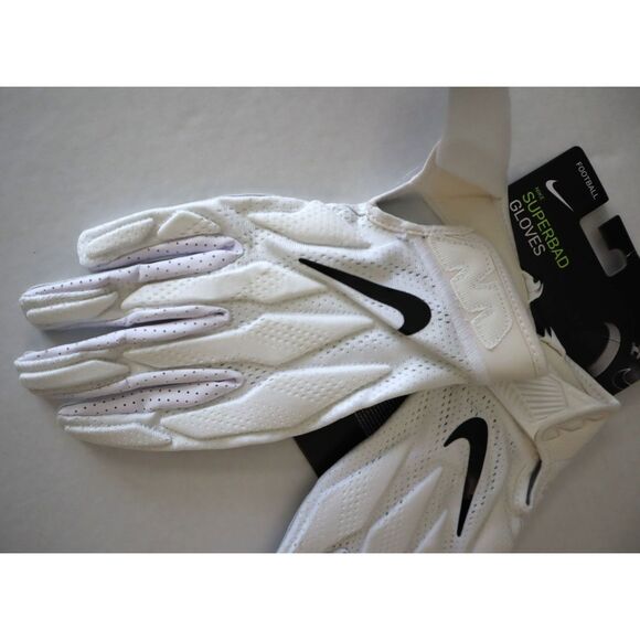 Nike PGF873-102 Men's Sz 2XL White Superbad Football Gloves - Picture 5 of 6